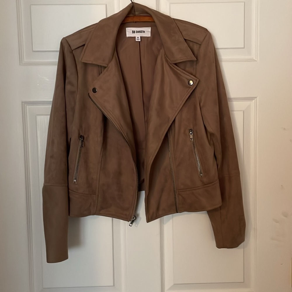 BB Dakota by Steve Madden Faux Suede Moto Jacket